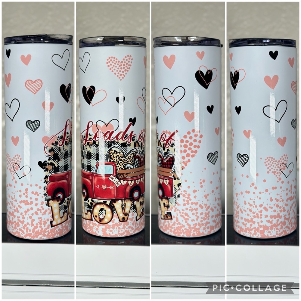 20oz valentines tumbler ready to be shipped out